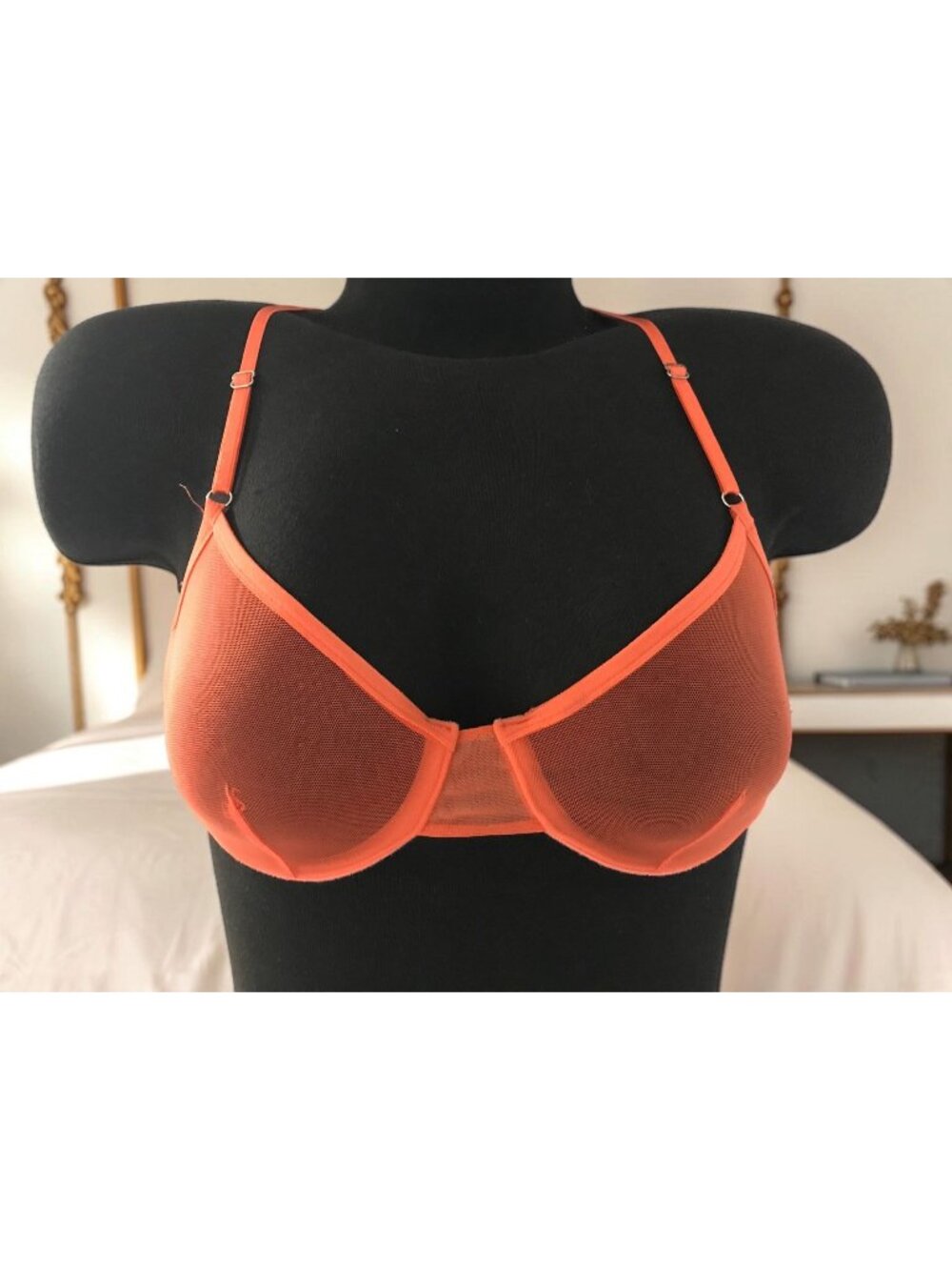 Only Hearts Sheer Whisper Racerback Underwire Bralette Size Med New No Tags!